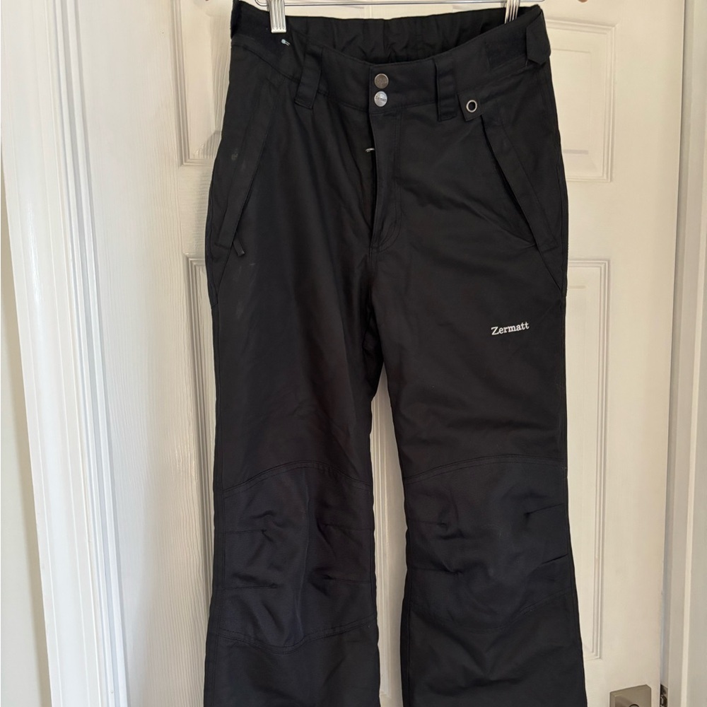 Zermatt Ski Pants Black Snowmobile   Youth SZ XL/TG